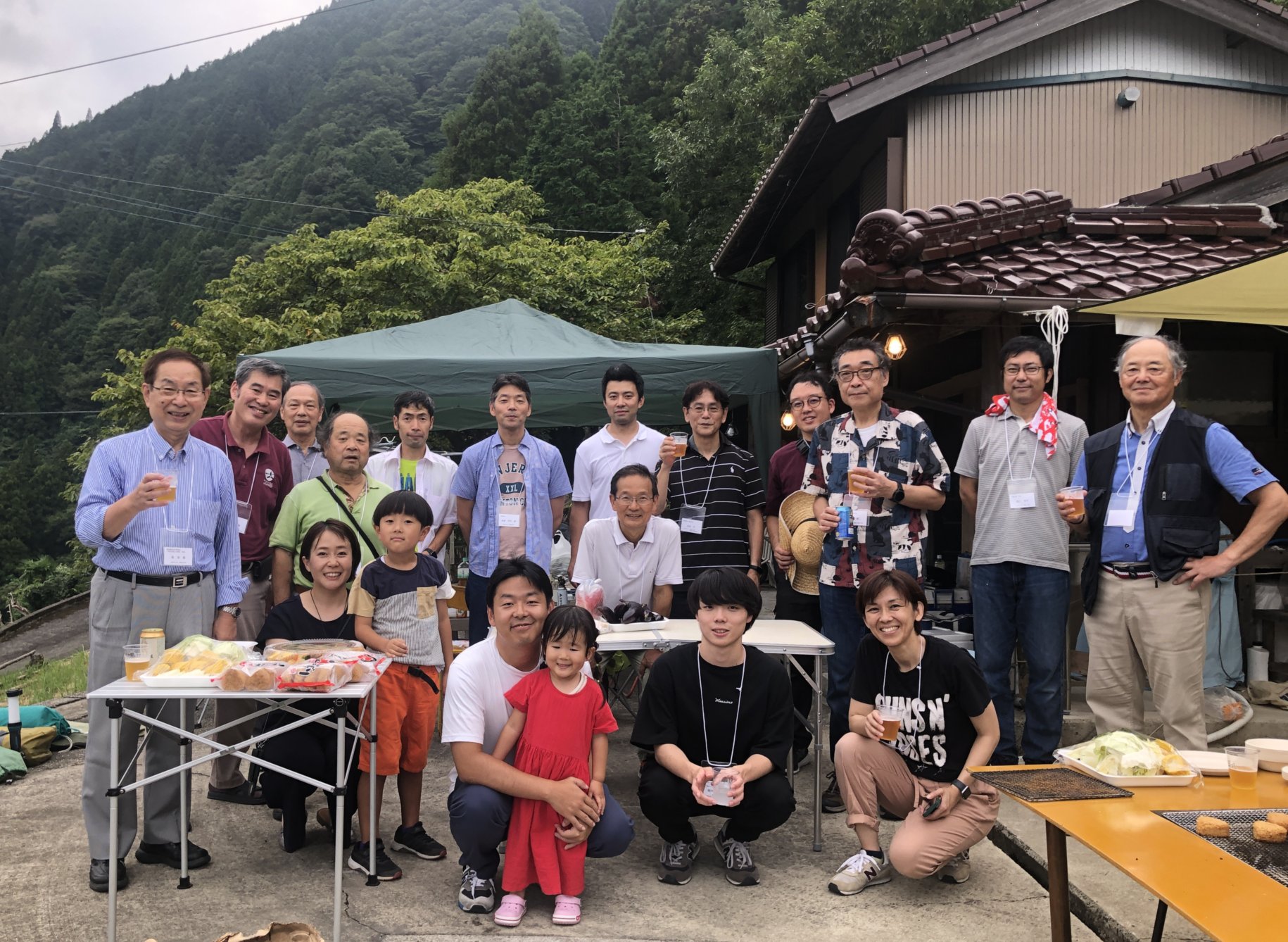 総会会場でのBBQ